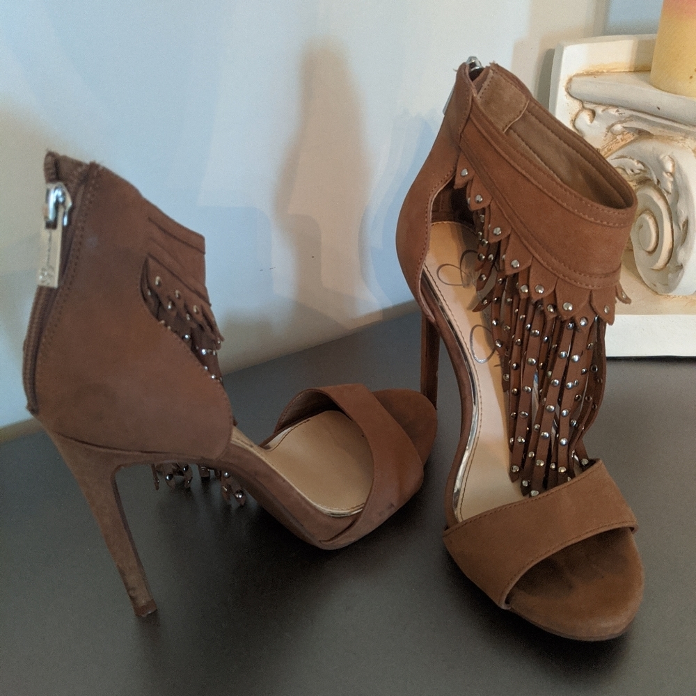 High Heel Fringe Shoes